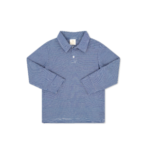 Lullaby Set Ridge Royal Stripe Knit Parker Polo