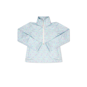 Frosted Floral/Pure Coconut Heather Half Zip