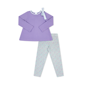 Set Fashions Lilac Lavender/Frosted Floral Madeline Legging Set
