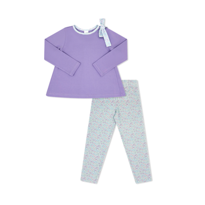 Set Fashions Lilac Lavender/Frosted Floral Madeline Legging Set