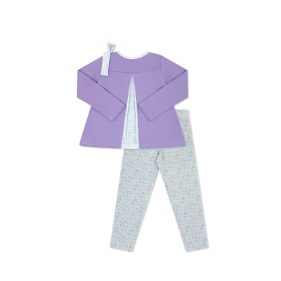Set Fashions Lilac Lavender/Frosted Floral Madeline Legging Set