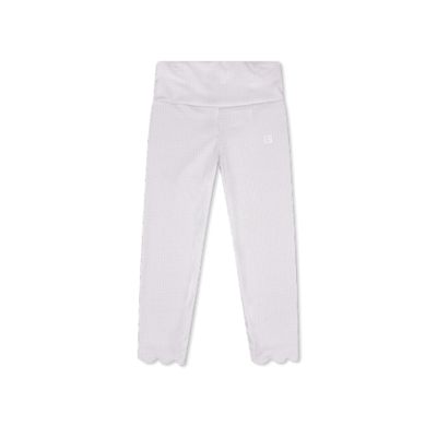 Petal Purple Mini Gingham Sadie Scallop Legging