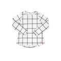 Set Fashions Pure Coconut/Nantucket Navy Willingotn Windowpane Taylor LS Tee