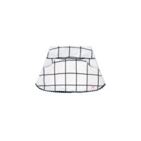 Pure Coconut/ Nantucket Navy Willington Windowpane Teagan Tennis Skirt