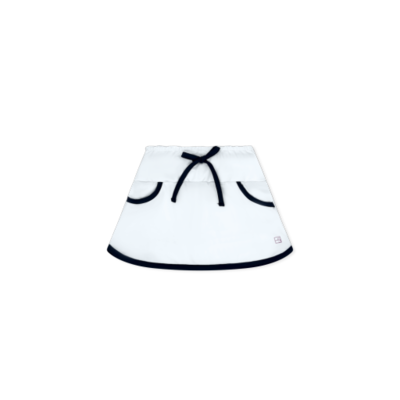 Pure Coconut/Nantucket Navy Tiffany Tennis Skirt