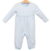 Trotter Street Kids Bennet Romper Light Blue Stripe