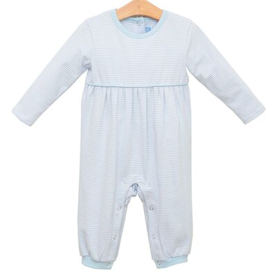 Trotter Street Kids Bennet Romper Light Blue Stripe