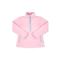 Cotton Candy Pink/ Cotton Candy Blue Heather Half Zip