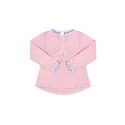 Cotton Candy Pink w/Frosted Floral Taylor LS Tee