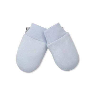 Kissy Kissy Lt BLue Sweet Homecoming Jacquard Mits