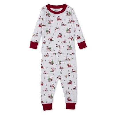 Kissy Kissy Christmas Capers Print Snug Pajama Set