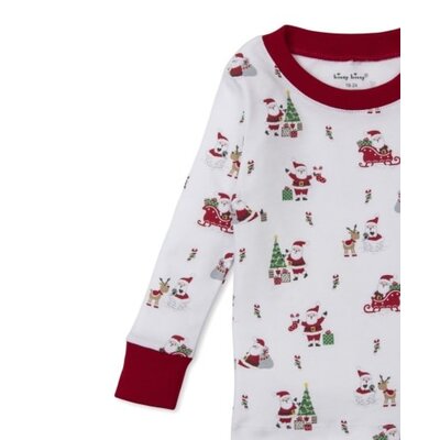 Kissy Kissy Christmas Capers Print Snug Pajama Set