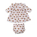 Kissy Kissy Turkey Team Print Dress Set
