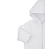 Kissy Kissy White Classic Jacquard Padded Zip Jacket