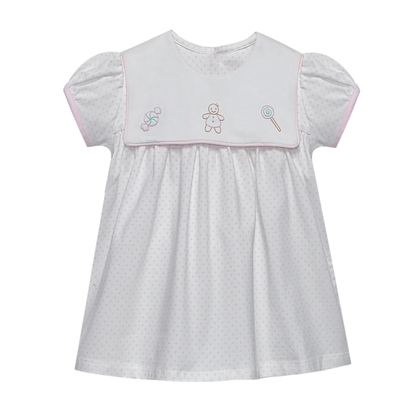 Baby Sen Gingerbread Pink Rowan Dress