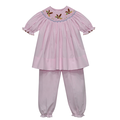 Baby Sen Mallards Pink Georgette Long Bloomer Set