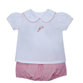 Baby Sen Candy Cane Bailey Girl Diaper Set