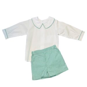Remember Nguyen Green Square Madison Boy Short Set