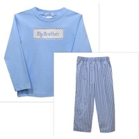 Vive La Fete Big Brother Smocked Pant Set