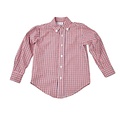 Funtasia, Too Red and Navy Plaid Button Down Shirt