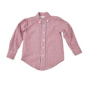 Funtasia, Too Red and Navy Plaid Button Down Shirt