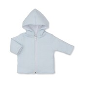 Kissy Kissy Light Blue Classic Jacquard Padded Zip Jacket