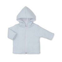Kissy Kissy Light Blue Classic Jacquard Padded Zip Jacket