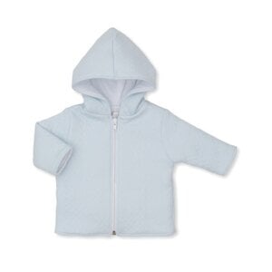 Kissy Kissy Light Blue Classic Jacquard Padded Zip Jacket