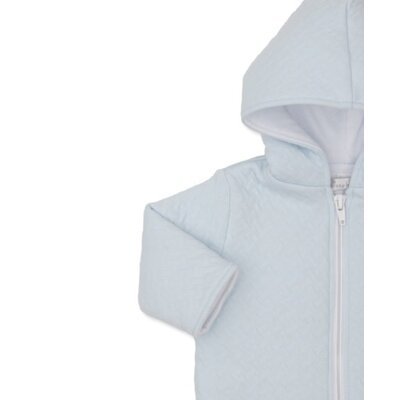 Kissy Kissy Light Blue Classic Jacquard Padded Zip Jacket