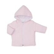 Kissy Kissy Pink Classic Jacquard Padded Zip Jacket
