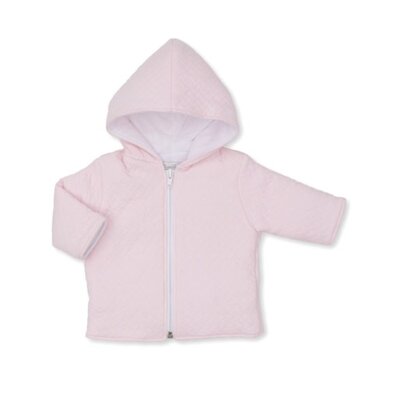 Kissy Kissy Pink Classic Jacquard Padded Zip Jacket