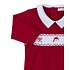 Kissy Kissy Holiday Medley Red Smocked Playsuit
