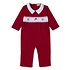 Kissy Kissy Holiday Medley Red Smocked Playsuit