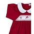 Kissy Kissy Holiday Medley Red Smocked Dress Set