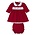Kissy Kissy Holiday Medley Red Smocked Dress Set