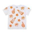 Belle Cher Orange & White Cheer Shirt