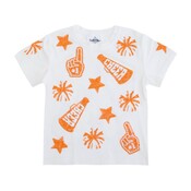 Belle Cher Orange & White Cheer Shirt