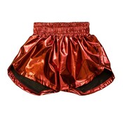 Belle Cher Maroon Metallic Shorts