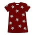 Belle Cher Maroon and Gray Star Dress