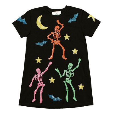 Belle Cher Black Skeleton Dress