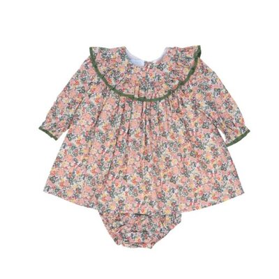The Oaks Apparel Layla Highland Floral Dress and Bloomer Set