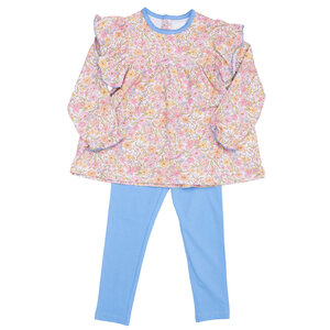 The Oaks Apparel Abree Watercolor Wildflowers Legging Set