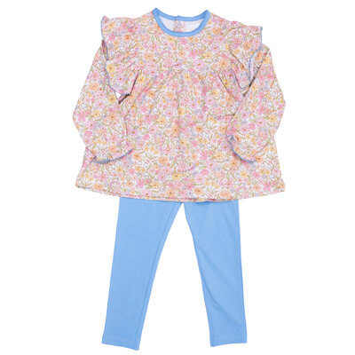 The Oaks Apparel Abree Watercolor Wildflowers Legging Set