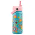 Insulated Stainless Bottle w/Handle- Turquoise Floral