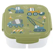 Snack Box with Ice Pack- Blue Construction