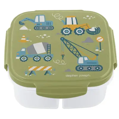 Snack Box with Ice Pack- Blue Construction