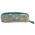 All Over Print Pencil Pouch- Blue Construction