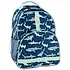 Stephen Joseph All Over Print Backpack- Navy Shark