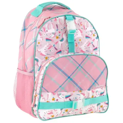Stephen Joseph All Over Print Backpack- Pink Unicorn