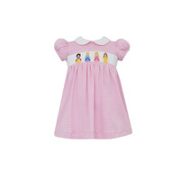 Petit Bebe Princesses Pink Knit Stripe Dress